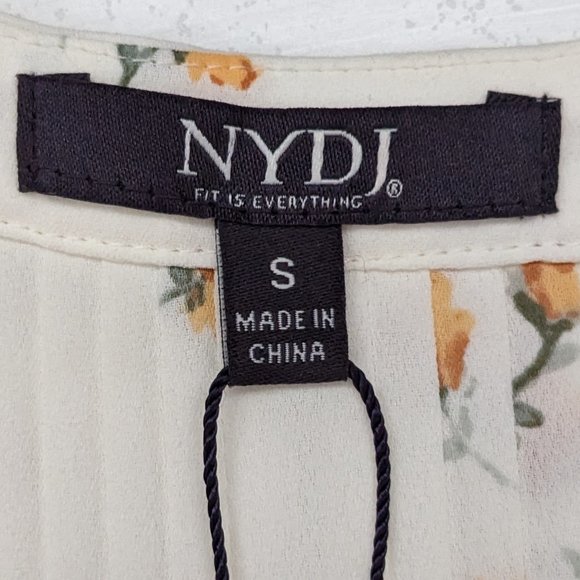 NYDJ - White Sleeveless Pintuck Blouse - Size S - NWT - Picture 8 of 10